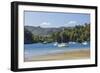 Yachts moored in the sheltered harbour, Ngakuta Bay, near Picton, Marlborough, South Island, New Ze-Ruth Tomlinson-Framed Photographic Print