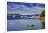 Yachts Moored near Southwest Harbor-Jon Hicks-Framed Photographic Print