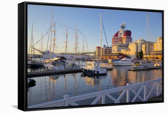 Yachts Moored Near the Uitken Lookout, Gothenburg, Sweden, Scandinavia, Europe-Frank Fell-Framed Stretched Canvas