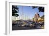 Yachts Moored Near the Uitken Lookout, Gothenburg, Sweden, Scandinavia, Europe-Frank Fell-Framed Photographic Print