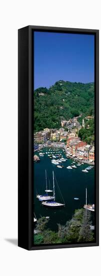 Yachts on Italian Riviera Italy-null-Framed Stretched Canvas