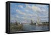 Yachts on the River Ant - Norfolk Broads, 2008-John Sutton-Framed Stretched Canvas