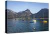 Yachts on Wolfgangsee Lake, Flachgau, Salzburg, Upper Austria, Austria, Europe-Doug Pearson-Stretched Canvas