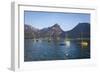 Yachts on Wolfgangsee Lake, Flachgau, Salzburg, Upper Austria, Austria, Europe-Doug Pearson-Framed Photographic Print