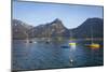 Yachts on Wolfgangsee Lake, Flachgau, Salzburg, Upper Austria, Austria, Europe-Doug Pearson-Mounted Photographic Print