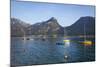 Yachts on Wolfgangsee Lake, Flachgau, Salzburg, Upper Austria, Austria, Europe-Doug Pearson-Mounted Photographic Print