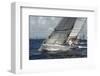 Yachts Sailing in a Race-null-Framed Art Print