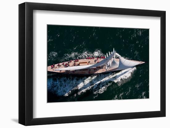 Yachts Sailing in Newport Bucket Regatta, Newport, Rhode Island, USA-null-Framed Photographic Print