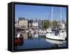Yachts, the Barbican, Plymouth, Devon, England, United Kingdom, Europe-Jeremy Lightfoot-Framed Stretched Canvas