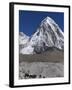 Yak on a Trail Below Kala Pattar and Pumori, 7165M, Sagarmatha National Park, Himalayas-Christian Kober-Framed Photographic Print