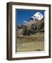 Yak Train Approaches Tarboche, Tibet, China-Anthony Waltham-Framed Photographic Print