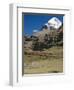 Yak Train Approaches Tarboche, Tibet, China-Anthony Waltham-Framed Photographic Print