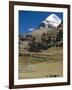 Yak Train Approaches Tarboche, Tibet, China-Anthony Waltham-Framed Photographic Print