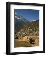 Yak Used for Transporting Goods Leaving the Village of Namche Bazaar in the Khumbu Region, Nepal-Wilson Ken-Framed Photographic Print