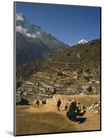 Yak Used for Transporting Goods Leaving the Village of Namche Bazaar in the Khumbu Region, Nepal-Wilson Ken-Mounted Photographic Print