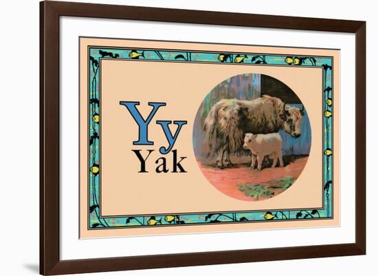 Yak-null-Framed Art Print