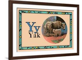 Yak-null-Framed Art Print