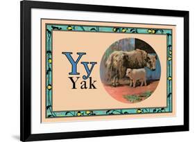 Yak-null-Framed Art Print