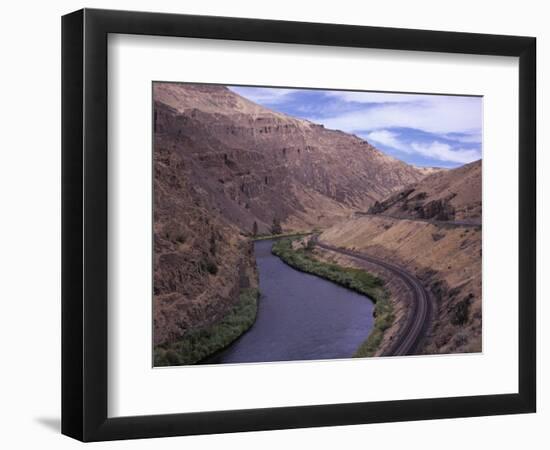 Yakima Canyon and Yakima River, Kittitas County, Washington-Jamie & Judy Wild-Framed Photographic Print