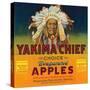 Yakima Chief Apple Label - Yakima, WA-Lantern Press-Stretched Canvas