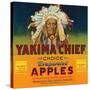 Yakima Chief Apple Label - Yakima, WA-Lantern Press-Stretched Canvas