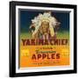 Yakima Chief Apple Label - Yakima, WA-Lantern Press-Framed Art Print