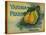 Yakima Pears Crate Label - Toppenish, WA-Lantern Press-Stretched Canvas