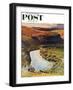 "Yakima River Cattle Roundup" Saturday Evening Post Cover, May 10, 1958-John Clymer-Framed Giclee Print