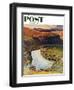 "Yakima River Cattle Roundup" Saturday Evening Post Cover, May 10, 1958-John Clymer-Framed Giclee Print