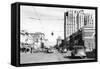 Yakima, WA Main Street View Photograph - Yakima, WA-Lantern Press-Framed Stretched Canvas