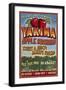 Yakima, Washington - Apple Orchard-Lantern Press-Framed Art Print