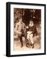 Yakov Polonsky and Afanasy Fet, Russian Poets, C1890-Sergei Dmitrievich Botkin-Framed Photographic Print
