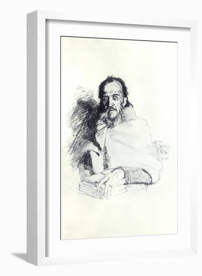 Yakov Polonsky, Russian Poet, 1896-Il'ya Repin-Framed Giclee Print