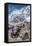 Yaks and herders on a trail to Everest Base Camp.-Lee Klopfer-Framed Stretched Canvas