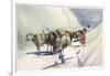 Yaks and Ponies Carrying Wool from Tibet into India-Henry Savage Landor-Framed Art Print