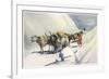 Yaks and Ponies Carrying Wool from Tibet into India-Henry Savage Landor-Framed Art Print