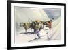 Yaks and Ponies Carrying Wool from Tibet into India-Henry Savage Landor-Framed Art Print