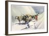 Yaks and Ponies Carrying Wool from Tibet into India-Henry Savage Landor-Framed Art Print