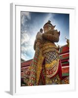 Yaksha at Wat Phra Kaeo the Grand Palace-Terry Eggers-Framed Photographic Print