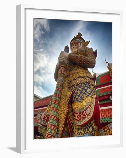 Yaksha at Wat Phra Kaeo the Grand Palace-Terry Eggers-Framed Photographic Print