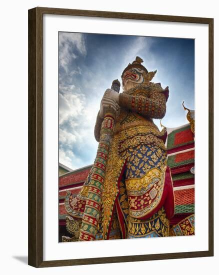 Yaksha at Wat Phra Kaeo the Grand Palace-Terry Eggers-Framed Photographic Print