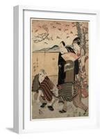 Yakusha No Hanami-Shunkosai Hokushu-Framed Giclee Print