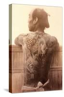 Yakuza with Tattooed Back-null-Stretched Canvas