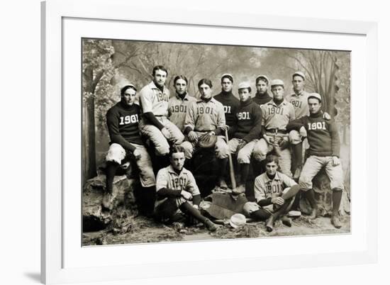 Yale Baseball Team, 1901-null-Framed Giclee Print