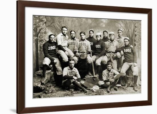 Yale Baseball Team, 1901-null-Framed Giclee Print