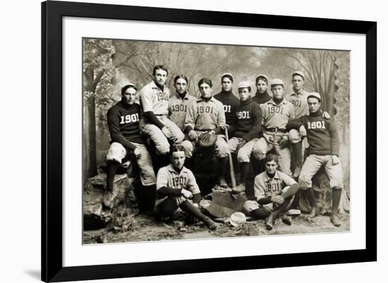 Yale Baseball Team, 1901-null-Framed Giclee Print