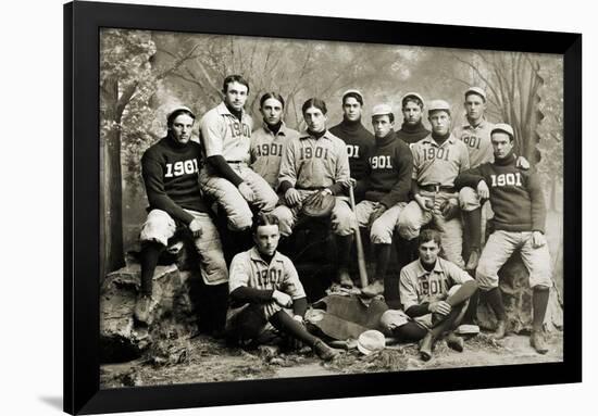 Yale Baseball Team, 1901-null-Framed Giclee Print