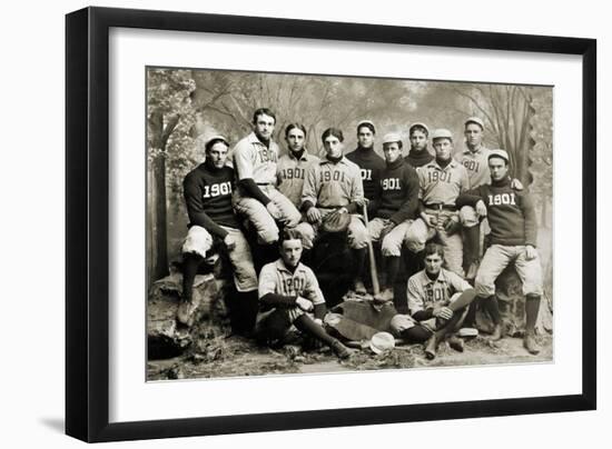 Yale Baseball Team, 1901-null-Framed Giclee Print