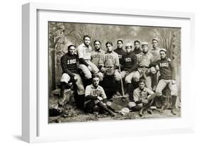 Yale Baseball Team, 1901-null-Framed Giclee Print