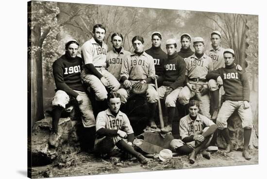 Yale Baseball Team, 1901-null-Stretched Canvas